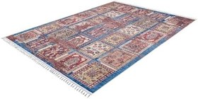 Resim Konstancin Kırmızı MadalyonModern Geometrik Etnik Desenli Boho Makinada Yıkanabilir Hav Toz Vermez Leke Tutmaz Kaymaz Taban Dijital Makine Baskı Halı Oturma Odası Salon Yolluk Koridor Mutfak Halısısı 