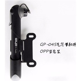 Resim Gıyo Bisiklet Pompası Açık Hava Aksesuarları Barometre Mini Taşınabilir Şişirme Aleti 