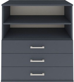 Resim Hyperion Şifonyer 2 Raflı 3 Çekmeceli 88x44x106 Antrasit-antr... Antrasit 