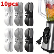 Resim 10'lu Plastik Kablo Organizer Klips, Mutfak Aletleri için Kendinden Yapışkan Kablo Sargıları, Hava Fritözleri, Kahve Makineleri, Blender'lar için Kablo Yönetim Tutucuları - Şarj Fonksiyonu Olmadan Kablo Yönetimi 
