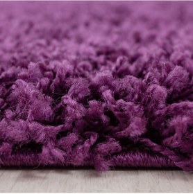 Resim Soft Shaggy Halı 3 Cm Uzun Ve Yüksek Tüylü Düz Lila Çocuk Odası Oturma Odası Salon Mutfak Halısı 