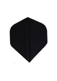Resim 150 Micron 5 Set 15 Adet Dart Flight Flayt Siyah Pet Dartsan 