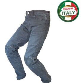 Resim Scudo Dublin 2 Kevlar Motosiklet Kot Pantolonu 34/32 Mavi 