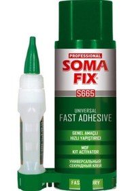 Resim 200 + 50 Ml Somafıx Super Hızlı Çift Komponentli Yapıştırıcı Seti 