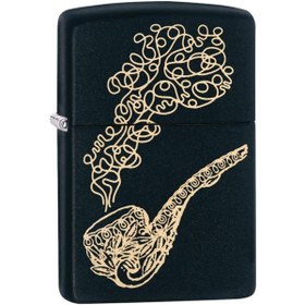 Resim Zippo Lazer Pipo Gravür İşleme Pipo Çakmağı 