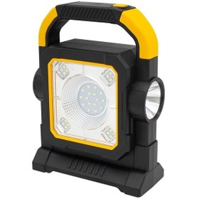 Resim Hc-7078-c 3 Çalışma Modlu Cob Ledli Solar Taşınabilir Şarjlı Solar Lamba Çok Renkli 