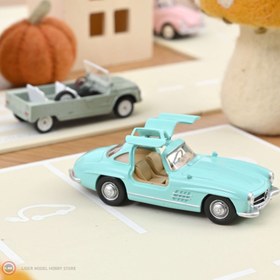 Resim 1:43 Norev 1955 Mercedes Benz 300SL Blue Jet Car 