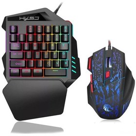 Resim Samdoo Hxsj J50 Tek Elle Oyun Klavyesi - 35 Tuş, 5500 Dpı, 7 Butonlu, Rgb Aydınlatmalı, Ergonomik Diğer 