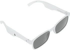 Resim Akıllı Gözlükler Çift Mikrofonlar Gözlükler Dış Mekan Kullanımı İçin Hafif Ayrılabilir Ön Çerçeve Açık Kulak Sesi (Gri beyaz) 