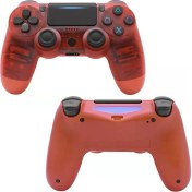 Resim Fsfyb Ps4 Için Kablosuz Kumanda, Playstation 4 Oyun Konsolu Için Gamepad Uzaktan Kumanda Çubuğu, Şarj Edilebilir Pil, Çift Titreşim Kolu (Şeffaf Kırmızı) (Yurt Dışından) 