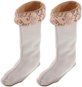 Resim Healvian 2 Adet Yürüyüş Polar Çorapları Kadın Yağmur Botları Kayak Eldiveni Astarları Kışlık Polar Çoraplar Termal Bot Astarları 