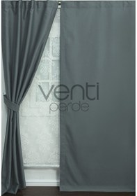 Resim Blackout Karartma Güneşlik Düz Pilesiz Gri Kahve 