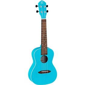 Resim Ortega RULAGOON Concert Ukulele (Transparent Turquoise) 