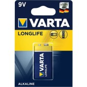 Resim Longlife 9V Alkaline Kare Pil 