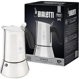 Resim AyrStore - Venus: 4 Cups Ocak Üstü Espresso Pişirici - 170ML - Gümüş Renk - Paslanmaz Çelik Gövde - 