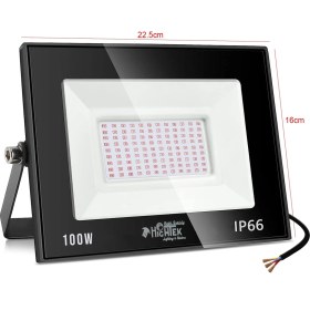 Resim Hightek LED Projektör 100W 108 Smd Yeşil IP66 Hıghtek HT-0328 