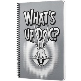 Resim Mabbels Spiralli Defter Looney Tunes Whats up Doc Gri 80 YP 17x24 DFT-388487 