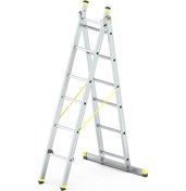 Resim - Skybest 2x6 Basamaklı İki Parçalı Çok Amaçlı Alüminyum Merdiven 
