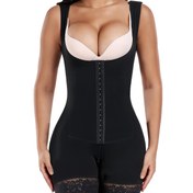 Resim Kadınlar için Kolombiya Vücut Şekillendirici - Doğum Sonrası/Ameliyat Sonrası İnceleme & Tam Bacak Açık ve Fermuarlı Kasık Kısım - 4 Askılı Kapama Sistemiyle Karın Kontrol Kalça Dikleştirici - Postpartüm Giyim - Fajas Colombianas Shapewear - Yüksek ve Pürüzsüz Tekstur - Elde yıkanabilir - Uzun Süreli Oturuş - Zarif ve Rahat - Siyah Renkte dantel Çerçeveli Desen - Boydan Fermerli 4 Askalı Model 