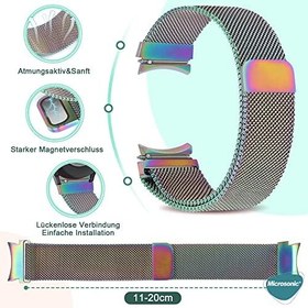 Resim Microsonic Samsung Galaxy Watch 6 44mm için Kordon Milano Loop Çok Renkli [Galaxy Watch 6 44mm ile Uyumlu Kordon - Çok Renkli] 