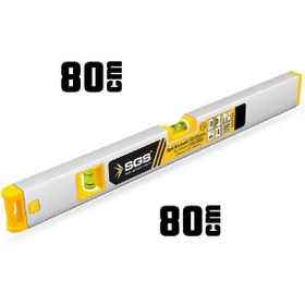 Resim BİTERSE Mıknatıslı 80 Cm Profesyonel Alüminyum Su Terazisi SGS1735 