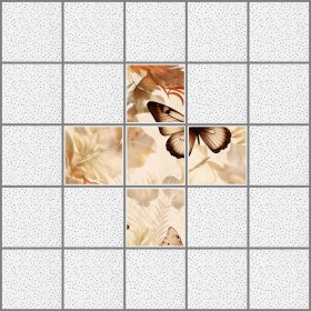 Resim Gök Panel 60 x 60 LED Panel Aydınlatma Desenli 3x3 5'li Grup Özel Seri 46511485SA 