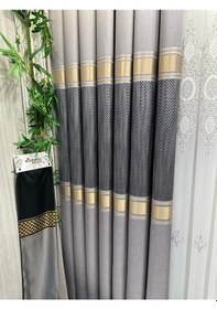 Resim Nivemeshome Mozaik Ft614163 V-5403 Gümüş 1/3 Sık Pileli Fon Perde Apm Gümüş 