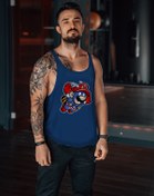 Resim Freeyez Süper Mario Fly Gym Fitness Tank Top Sporcu Atleti 