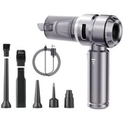 Resim 16000pa Güçlü Portatif 3 Kademeli Tabilir Vakumlu Kablosuz Üflemeli Mini Araç Süpürgesi 