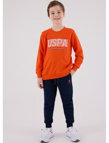 Resim U.S. Polo Assn. Erkek Çocuk Alt Üst 2 Parça Eşofman Takımı Us2209 Nar Çiceği 