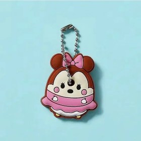 Resim Mınıso 46 Modelli Toptan Anime Anahtarlık Kapağı - Minnie Karikatür Taşınabilir Anahtarlık Tutucu Açık Yeşil Green 