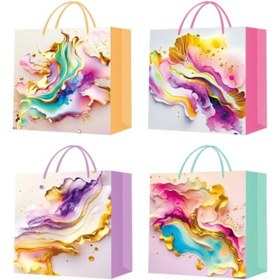 Resim Küçük Boy İpli Karton Çanta 