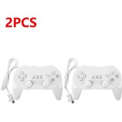 Resim 2pcs-2-1pcs 8 Düğme Yumuşak Kablolu Gamepad Nintendo Wii Classic İçin Kablolu Denetleyici Nintendo Wii Joypad Uzaktan Kumanda Oyun Joystick 