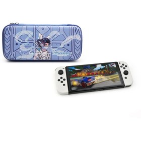 Resim Dobe Nintendo Switch ve Oled Uyumlu Desenli Fermuarlı Koruma ve Taşıma Çantası 
