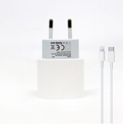 Resim Winex Mobile Cayka 20w Pd Type-c Çıkışlı Hızlı Şarj Adaptörü 1m Lightning Kablo Set Beyaz 