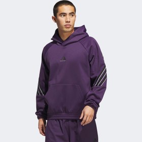 Resim adidas Select Foundation Fleece Erkek Mor Basketbol Sweatshirt 