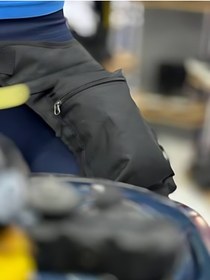 Resim pinlock Su Geçirmez Motosiklet Bacak Çantasi 3 Gözlü Motorcu Çantasi 