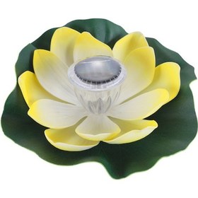 Resim Symbee Güneş Enerjili Lotus Havuz Lambası, Ip65 Su Geçirmez, Rgb Renk Değiştiren, Akşam Otomatik Açılır, Dekoratif Aydınlatma Sarı 