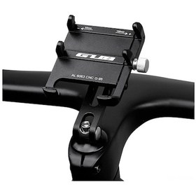 Resim Geeksen Alüminyum Bisiklet Telefon Tutucusu, Dönüşümlü Kolu, 55-100mm Genişlik Ayarı, Gps Uyumlu, Kol Bozulmadan Montaj Siyah 