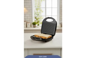 Resim Sinbo SSM2588 1000 W Tost Makinesi Döküm Plaka ile Tek Taraflı Pişirme Siyah Renk 