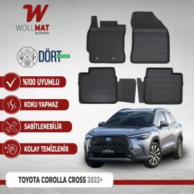 Resim Toyota Corolla Cross Paspas 2022 Sonrası Uyumlu 3D Havuzlu Paspas Seti 