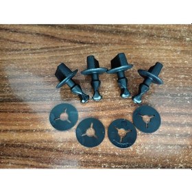 Resim Mercedes W140 Motor Üst Yan Bakalit Klipsi Ve Pulu 4 Adet 