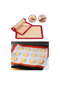 Resim Silikon Yanmaz Yapışmaz Pişirme Matı 40 30 Cm Mor - Pembe 