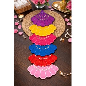 Resim 6 Adet Yelpaze Model Kahve Sunum Mendili, Servis Peçetesi, Kokteyl Peçetesi 