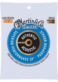 Resim Martin Co Ma545 Sp Phosphor Bronze Akustik Gitar Telleri Light Medium 12.5-55 
