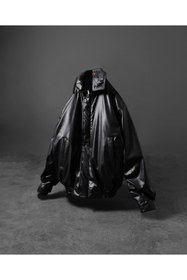 Resim BASEL.CO Erkek 90’s Vintage Kalıp Oversize Deri Ceket 