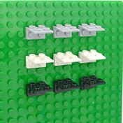 Resim Kendi Yapım Blok Duvar Desteği, Dikey Ters Braket, Yan Tuğla Bileşenleri 99207, Yığın Blokları 1X2X1. 