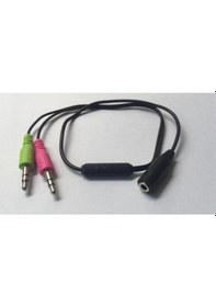 Resim Bağlantı Ayarlı 2e/1d Mikrofon-kulaklık Ayırıcı 