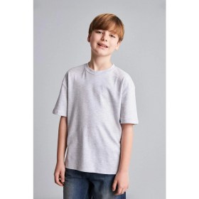 Resim DeFacto Oversize Bisiklet Yaka Kısa Kollu Basic Tişört Erkek Çocuk G6486A826SM 