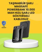 Resim Manyetik Ve Hızlı Kablosuz Şarj Güç Bankası Powerbank Belirtilmemiş 